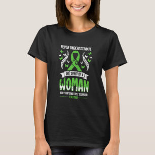 Unterschätzen Sie nie eine weibliche Kämpfe Scolio T-Shirt