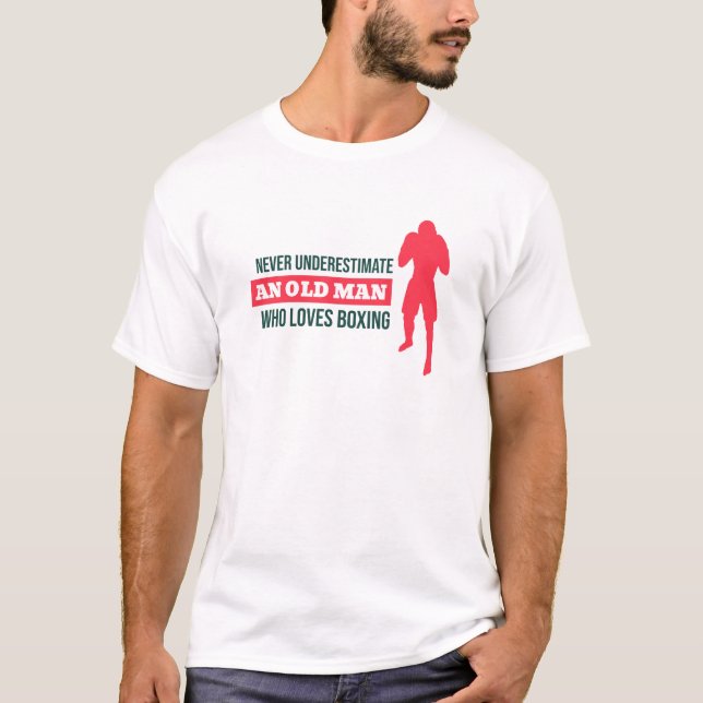 Unterschätzen Sie nie einen alten Mann, der Lieben T-Shirt (Vorderseite)