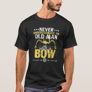 Unterschätzen Sie nie einen alten Mann mit Bow-Bog T-Shirt