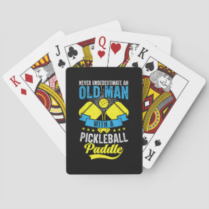 Unterschätzen Sie nie einen alten Mann mit einem P Spielkarten