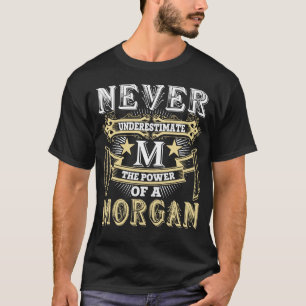 Unterschätzen Sie niemals den Power des MORGAN-Nam T-Shirt