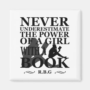 Unterschätzen Sie niemals den Power eines Buches Magnet