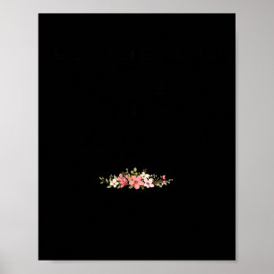 Unterschätzen Sie niemals die alte Dame, die Hocke Poster