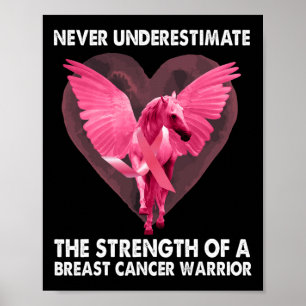 Unterschätzen Sie niemals die Stärke eines Brustkr Poster