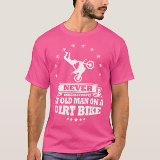 Unterschätzen Sie niemals einen alten Mann auf ein T-Shirt