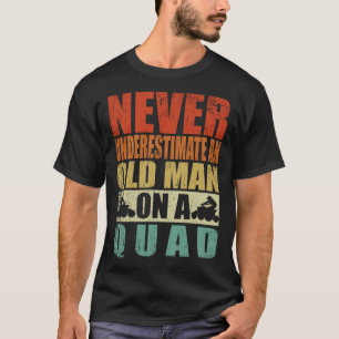 Unterschätzen Sie niemals einen alten Mann auf ein T-Shirt