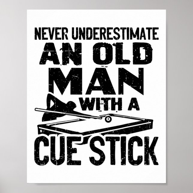 Unterschätzen Sie niemals einen alten Mann mit ein Poster (Vorne)
