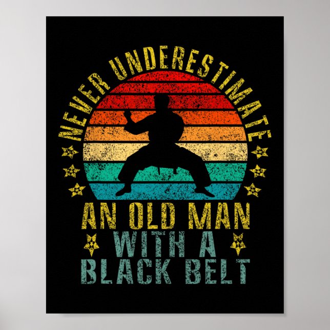 Unterschätzen Sie niemals einen alten Mann mit ein Poster (Vorne)