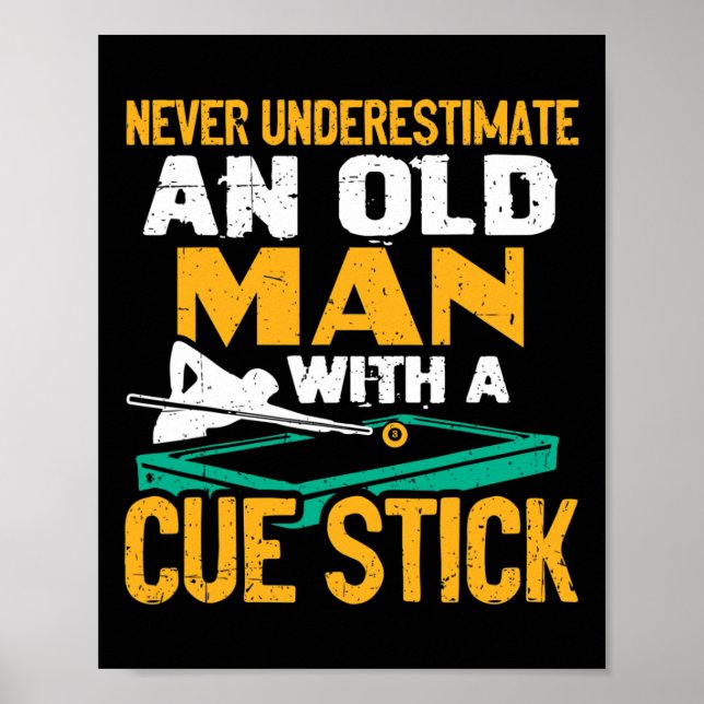 Unterschätzen Sie niemals einen alten Mann mit ein Poster (Vorne)
