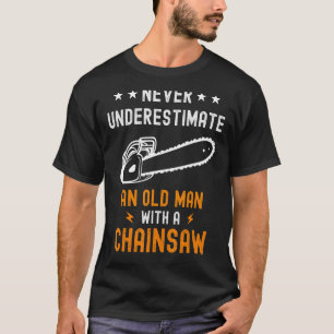 Unterschätzen Sie niemals einen alten Mann mit ein T-Shirt