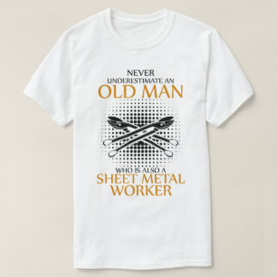Unterschätzen Sie niemals einen Blecharbeiter T-Shirt