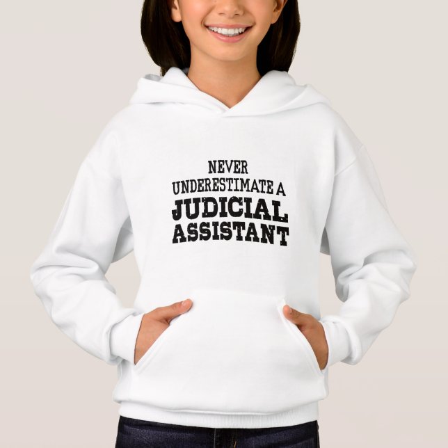 Unterschätzen Sie niemals einen Justiziellen Assis Hoodie (Vorderseite)