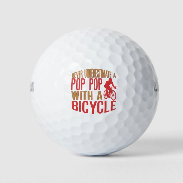 Unterschätzen Sie niemals einen Pop-Pop mit einem  Golfball (Vorderseite)