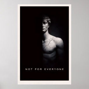 Unterschätzter Minimalist – Motivierende stille Ma Poster