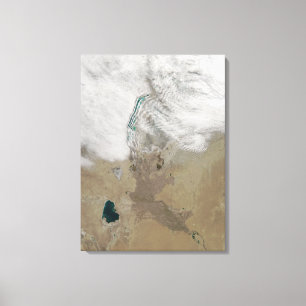 Unterscheidende Linien der Wolken Leinwanddruck