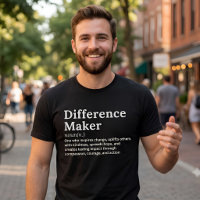 Unterschied-Macher-T-Shirt Lehrer- und Mentorenges