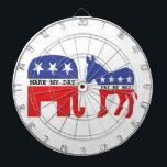 Unterschied zwischen den Republikanern und Dartscheibe<br><div class="desc">Kontrast-konservative Republikaner mit Liberaldemokraten.  Konservative sagen,  dass "meinen Tag machen Sie".  Liberale sagen "Lohn meine Weise".  Die Nehmengebührn-Denkrichtung gegen die Nehmenbezeichnungs-Denkrichtung.  Produzenten gegen OWS. Lustige politische Produkte,  die GOP-Elefantlogo- und Demokrat-Esellogo im patriotischen amerikanischen Rot,  im Weiß und im Blau kennzeichnen.</div>