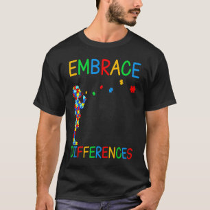Unterschiede annehmen Autismus-Bewusstseins-Tag T-Shirt