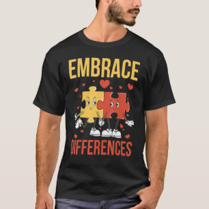 Unterschiede annehmen, Lustiger Welt-Autismus-Tag- T-Shirt