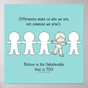 Unterschiede machen uns poster