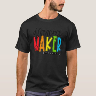 Unterschiede Maker Lehrer Life Lehrer Appr T-Shirt