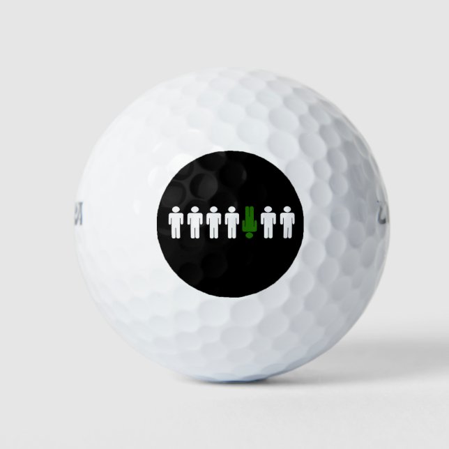 unterschiedlich sein golfball (Vorderseite)