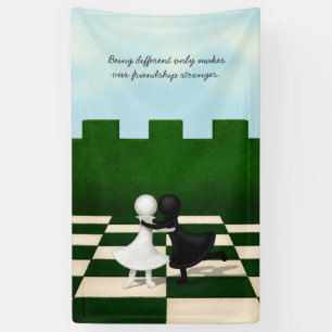 Unterschiedlich zu sein macht nur Freundschaft stä Banner