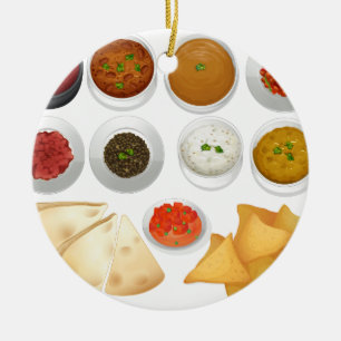 Unterschiedliche Art der Chips und der Bäder Keramikornament