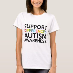 Unterschiedliche Autismus-Bewusstseinsbildung unte T-Shirt