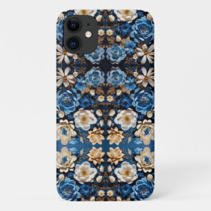 Unterschiedliche blaue Blume   Schönes Blumendesig Case-Mate iPhone Hülle