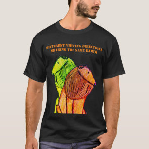 Unterschiedliche Blickrichtungen T-Shirt