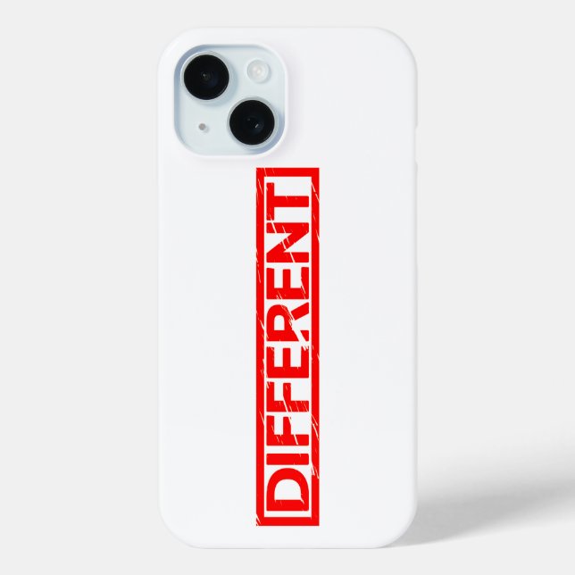 Unterschiedliche Briefmarke Case-Mate iPhone Hülle (Rückseite)