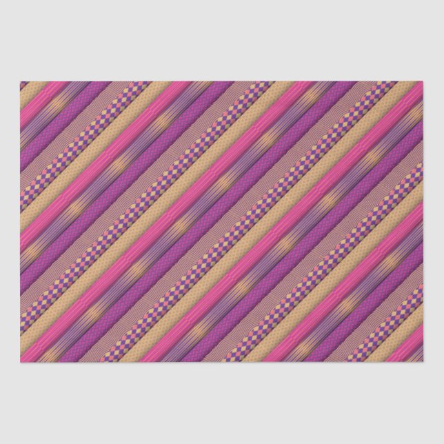 Unterschiedliche Muster rosa Farben Seidenpapier (Vorderseite)