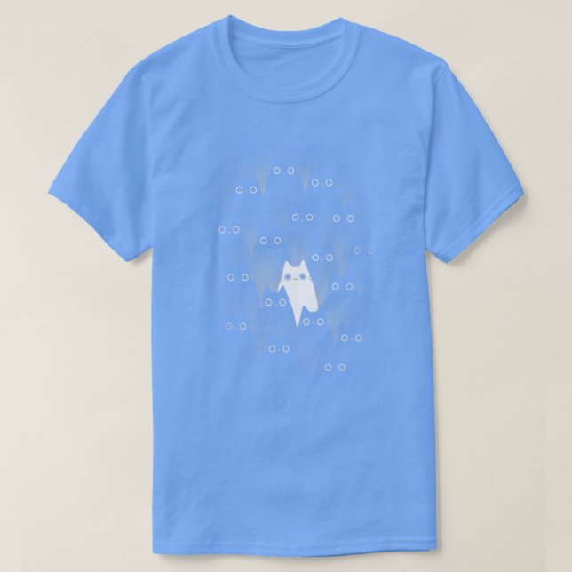 Unterschiedliche Purfektion Niedlich weiße Katze A T-Shirt (Design vorne)