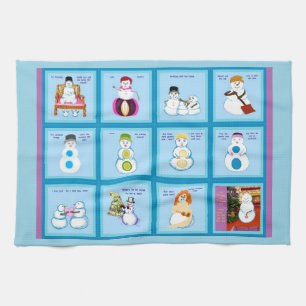 Unterschiedliche Schlaganfälle Schneefälle Küchent Handtuch