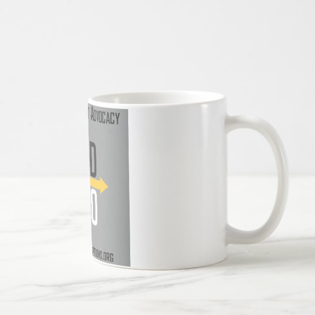 Unterschiedliche Wahl-quadratische Logo-Tasse Kaffeetasse (Rechts)