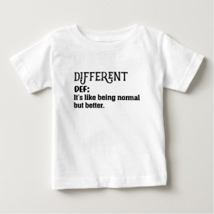 Unterschiedliches Bedeutungs-Shirt, andere Definit Baby T-shirt