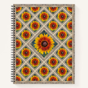 Unterschiedliches Notebook mit Susie's Sonnenblume Notizbuch
