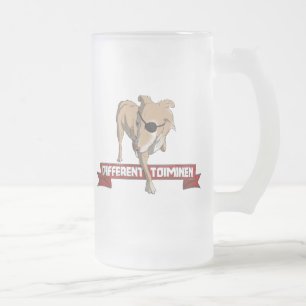 Unterschiedliches Toiminen - Bier-Tasse Mattglas Bierglas