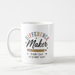 Unterschiedmacher-Würdigungsgeschenk Lehrer indivi Kaffeetasse