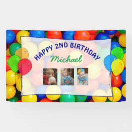 Unterschreiben Sie das Ball Themed Birthday Banner