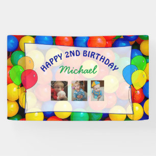 Unterschreiben Sie das Ball Themed Birthday Banner