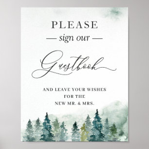 Unterschreiben Sie unser Gästebuch Elegante Winter