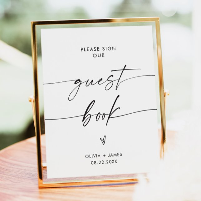 Unterschreiben Sie unser Gästebuchszeichen, ein Gä Poster (Von Creator hochgeladen)