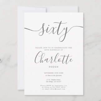 Unterschrift 60. Geburtstag Einladung