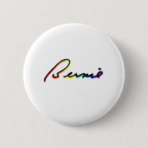 Unterschrift Bernie Sanders Pride Regenbogen - LGB Button