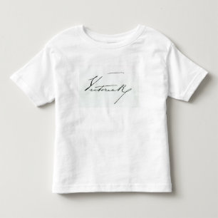 Unterschrift der Königin Victoria (Feder auf Kleinkind T-shirt