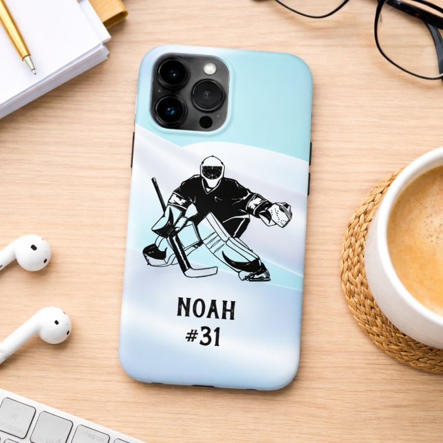 Unterschrift des Eishockey-Torhüters Case-Mate iPhone Hülle (Von Creator hochgeladen)