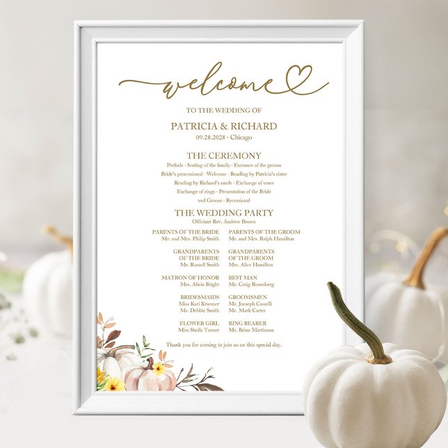 Unterschrift des Pumpkin Sunflower Hochzeit im Her Poster (Von Creator hochgeladen)