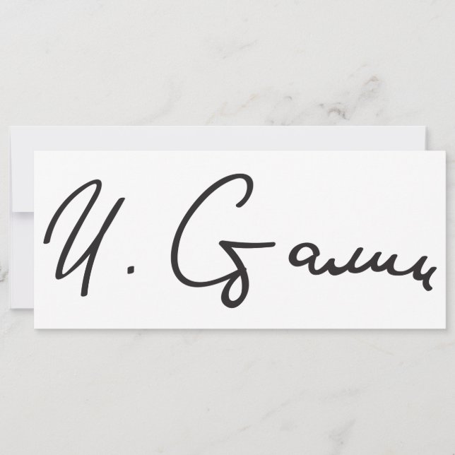 Unterschrift des sowjetischen Ministerpräsidenten  (Vorderseite)